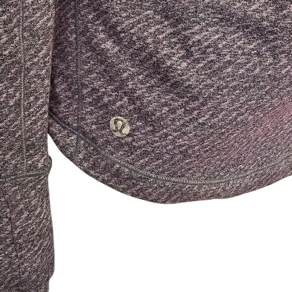 Lululemon Womens Outrun 1/2 Zip, Long Sleeve Reflective Details, Purple, Size 4 - Picture 4 of 7